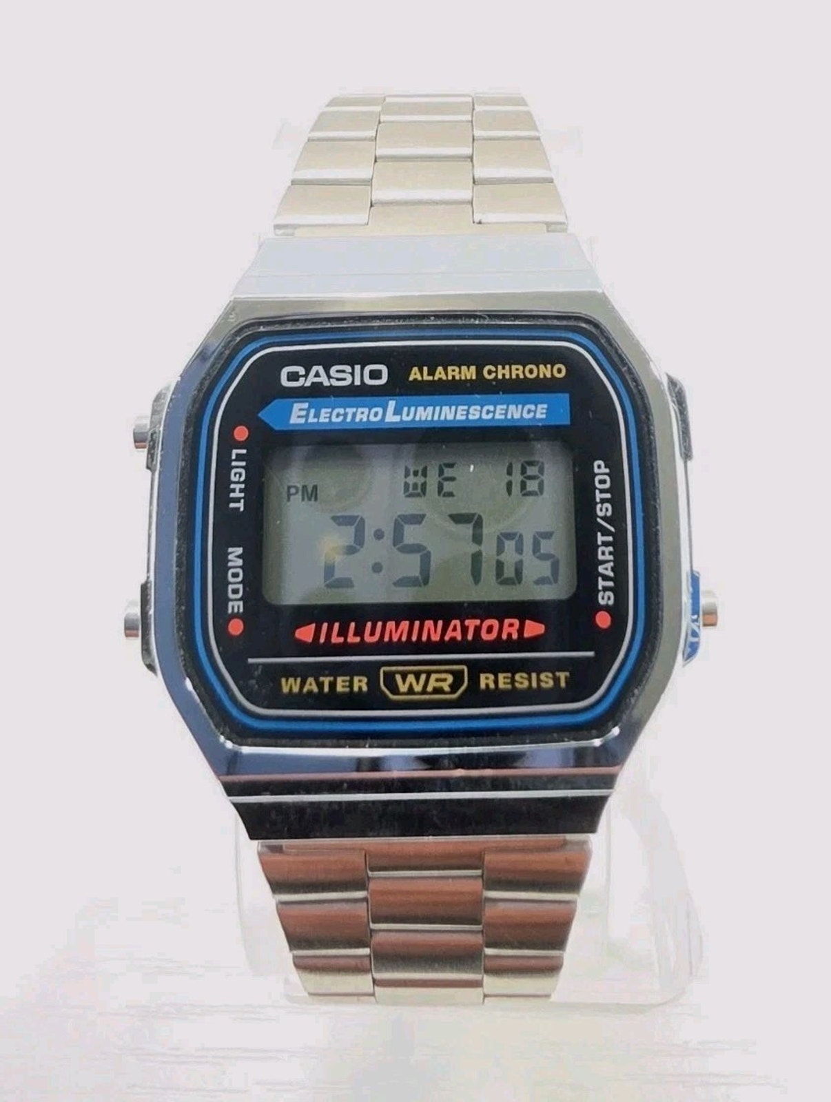 Casio A168 Mens Stainless Steel Digital Alarm Stopwatch Watch New Battery W187 Casio A168 Mens Stainless Steel Digital Alarm Stopwatch Watch New Battery W187